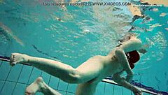 Small Dashka goes skinny dipping in the swimming pool