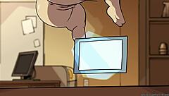Public bound and dominated by the seductive barista in anime porn