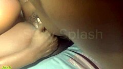 Black beauty gets a wet surprise during hardcore sex