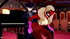 Intense threesome with Futaba, Ann, and Ren in 3D hentai