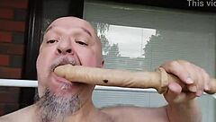 Small cocked gay gets some toy action in Finland