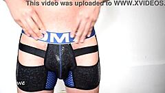 man in boxers feeling the excitement