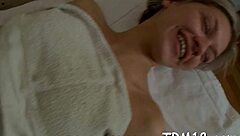 A sexy woman gets a sensual Nuru massage with a happy ending