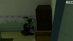 Hidden cam catches office blowjob action