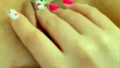 I had an orgasm home alone with my tight pussy