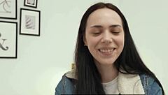 Beautiful amateur gets a cum shower in this solo scene