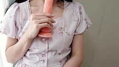 Skinny brunette gets masked and fucked in JAV video