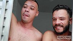 Me and Friend Drooling Over Bricklayer's Big Cock