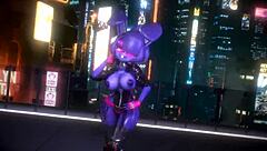 Bonnie FNF Bonfie Dances Kpop-Queencard In Furry Hentai Cartoon!