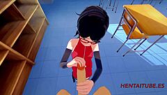 Check out bakugou katsuki and sarada uzumaki having sex at school in this hentai