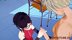 Check out bakugou katsuki and sarada uzumaki having sex at school in this hentai