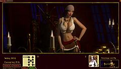 Beautiful anime curvy girl plays high stakes blackjack with Jessenia in this episode