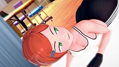 Gwen's sexy visit to the nurse in sports attire