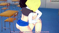 android 18 and videl lesbian sex in dragon ball zex