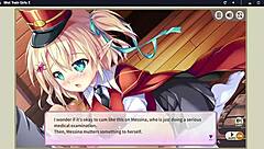 Hentai game with train theme featuring Mist Train Girls and Messina A Rank scene