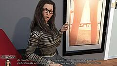 Amateur brunette model earns money with her big ass