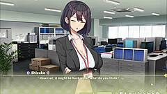 Summer Clover Fired For Giant Cock In Harem Game!