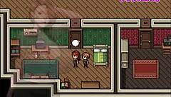 Facing a fast zombie in hentai game!