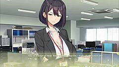 Summer Clover Fired For Giant Cock In Harem Game!