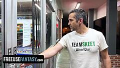 feeling up the hot ladies from the grocery store in public