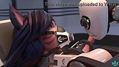 futa ahri gets milked by dominating ai