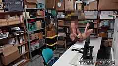 18-year-old blonde teen gets into an amateur porn video with a skinny girl and a cop