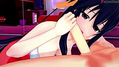 See through Akeno's DxD NTR madness in 3D cartoon