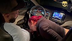 My friend and I had fun with my boss’s dick in his car