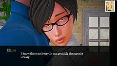 3D animated amateur video with a small body teen