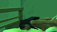 Monalisa Seduced in Pink Bra, Bent Over and Riding Old Man