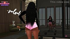 Keiko K Masturbates After Gym With Raila Rains