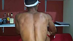 Interracial cock exchange in a homemade anal scene