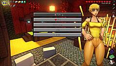 In this hornycraft parody, the warden craves steve's big cock pounding her in yoga pants.