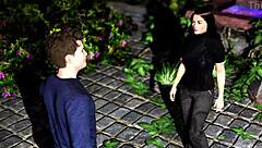 stepsister fucks stepbrother hotly rimming cumming in a hole