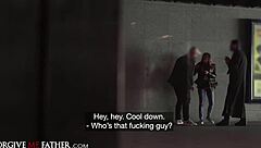 Italian with small tits cheats, caught by angry boyfriend.