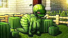 In this hornycraft parody, the warden craves steve's big cock pounding her in yoga pants.