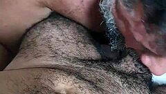 Intense Sucking And Licking Of Hairy Gay Man's Thick Cock