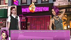 Hot black teacher Denise in summer city 3D porn video