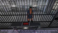 Beautiful black princess in a prison-themed anime porn