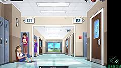 French teacher in Summertime Saga seduces student in bathroom