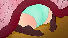 Granny’s big ass got grandpa’s old penis goin’ in this hentai parody... insane!