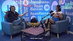 Oiled Latina Kataleya Ross Rides Vibrator Machine to Climax on Podcast