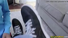 Loving My Blonde Stepmom's Huge Tits