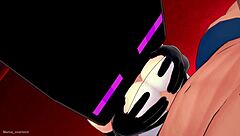Novia usa mascara de Enderman en el hotel del amor