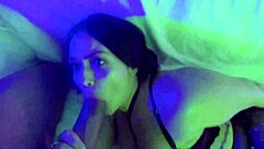 Beautiful Dominican woman’s big black cock worship