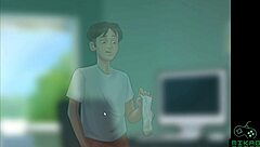 French teacher in Summertime Saga seduces student in bathroom