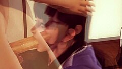 hinata from naruto in 3d hentai scene