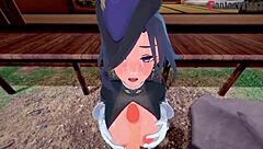 clorinde fucking in genshin impact fantasy