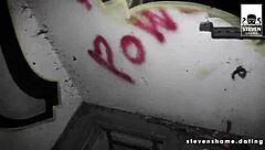 Megan Venturi's pussy wrecked and glazed in public outdoor blowjob