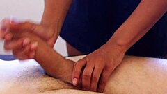 Hired Hot Masseur Or Did She Cum First?